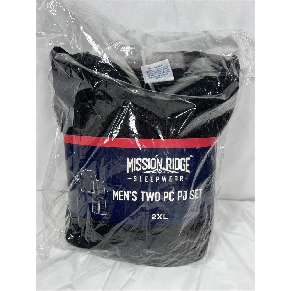 Mission Ridge Men's Thermal Fleece Sleepwear 2 Piece Pajama Set 2xl‎